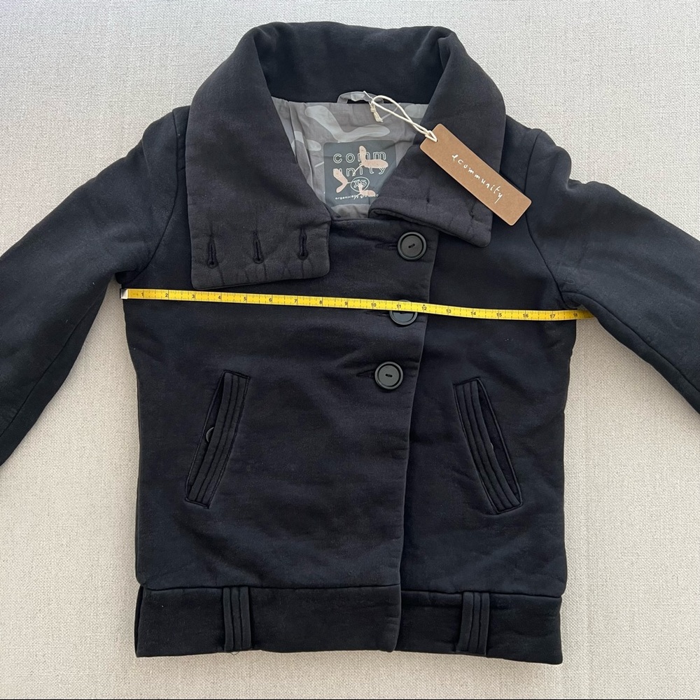 ARITZIA Community Organic Cotton Warm Black Coat - Picture 8 of 11